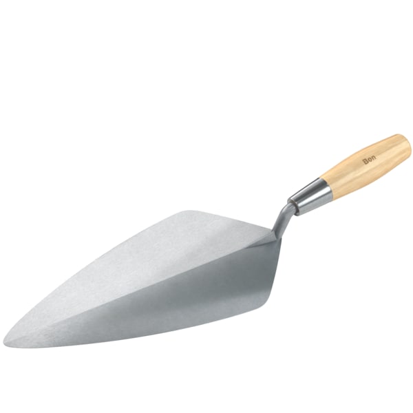 Bon 72-582 Brick Trowel Forged 13" Narrow London Wood Handle